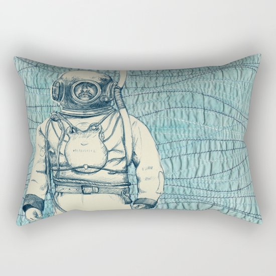 Diver Rectangular Pillow