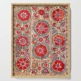Samarkand Suzani Southwest Uzbekistan Embroidery Serving Tray