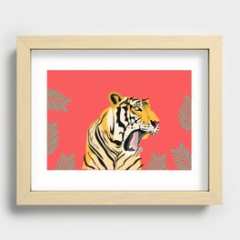tiger roar Recessed Framed Print