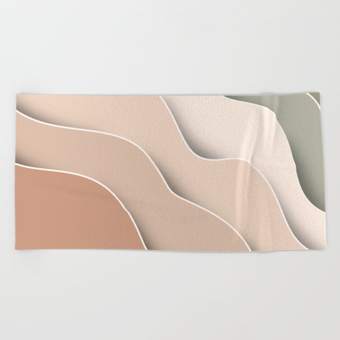Wave pattern Beach Towel