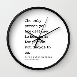 17  | Ralph Waldo Emerson Quotes | 200727 Wall Clock