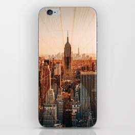 New York City double exposure iPhone Skin