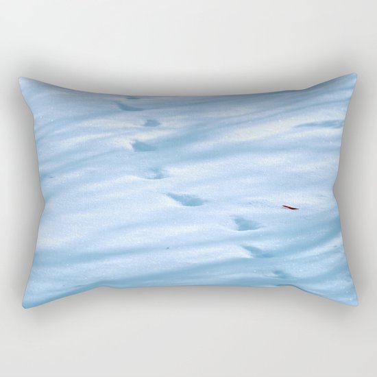 Snow Fall Feather Rectangular Pillow