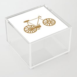Brown Road Bike Lover Print Pattern Acrylic Box