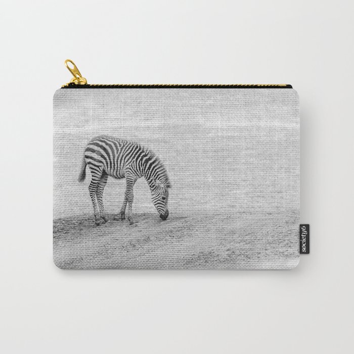 Wandering | zebra | foal | africa | alone | fine art | photo print Carry-All Pouch