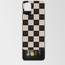 Plaid of Emotions pattern black Android Card Case