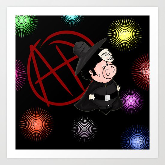 Guy Fawkes Art Print