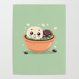 Cute Beans Poster