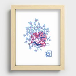 Blue Ivy - Studies in Pink & Blue Recessed Framed Print