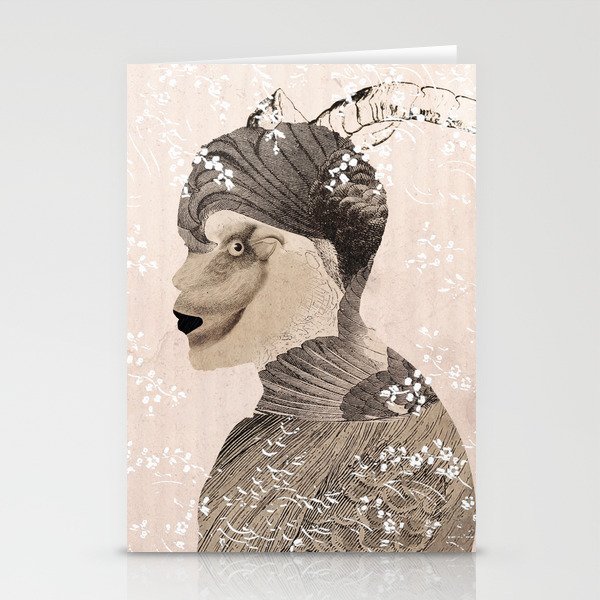 Transformations, Horned and Winged (A Collage Story) Stationery Cards