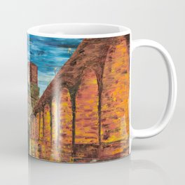 Stone Arch Coffee Mug | Landscape, Painting, Minneapolis, Bridge, City, Minnesota, Impressionism, Oil 