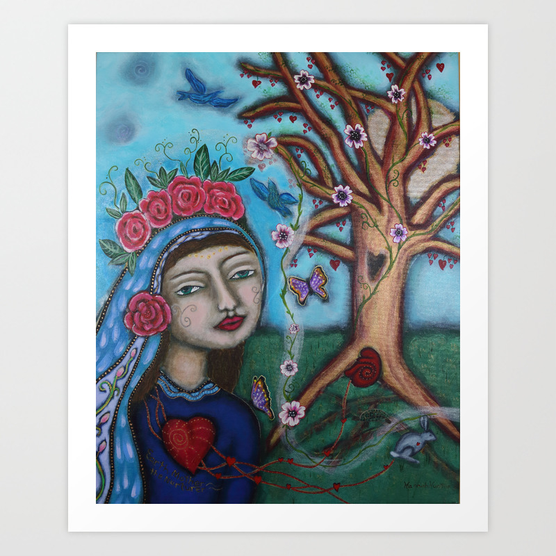 Earth Mother The Nurturer Art Print By Dolphinheartpublishing