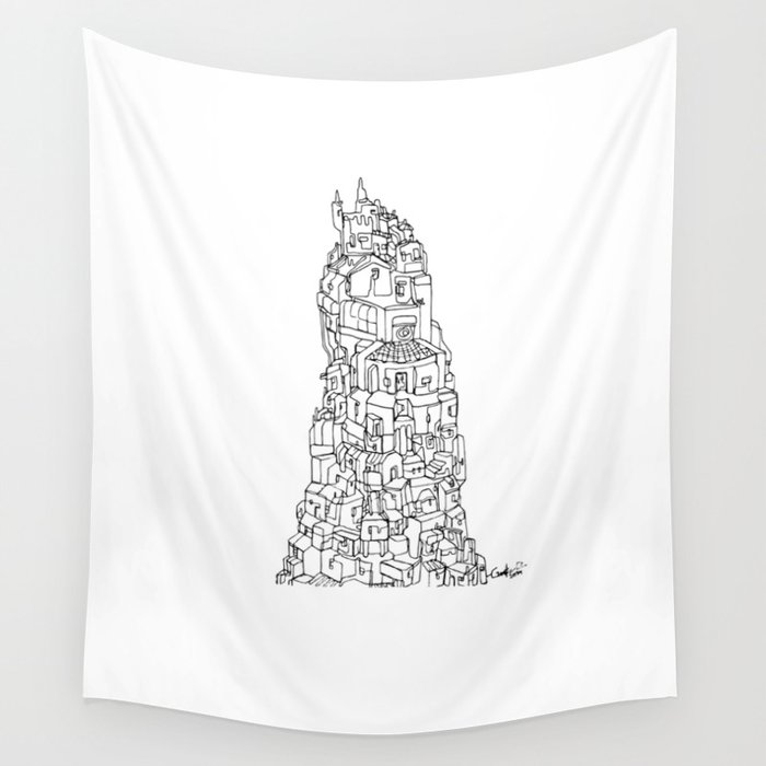 Spiral Spire Wall Tapestry