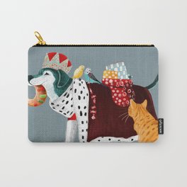 The King Doggy has come for Christmas Time Carry-All Pouch | Belettelepink, Cute, Festive, Budgies, Veterinary, Dog, Animal, Gifts, Doggy, Love 
