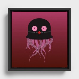 BDSM jellyfish Framed Canvas