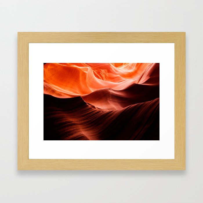 Waves of Antelope Canyon Framed Art Print