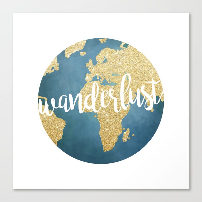 Wanderlust Canvas Print by A Little Leafy Society6