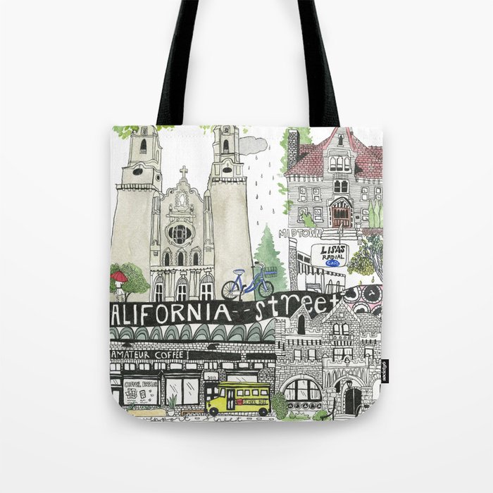 Drizzly Sunday Tote Bag