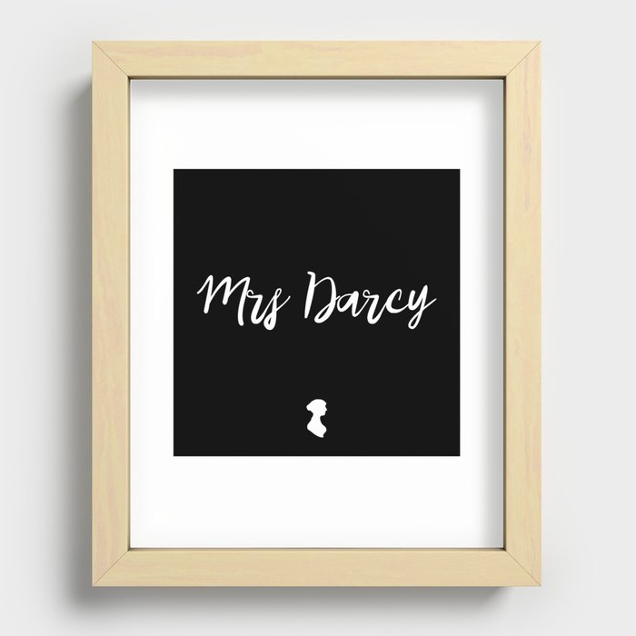 MRS DARCY Recessed Framed Print