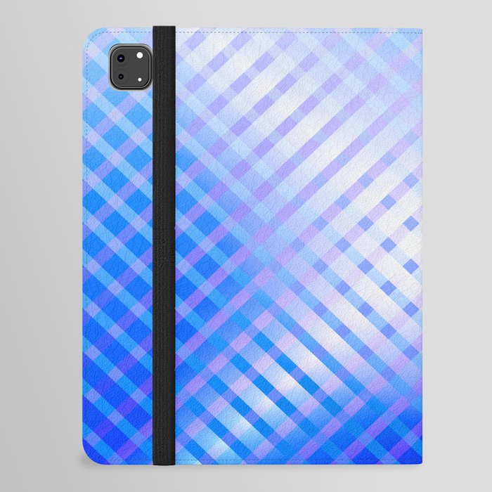 Abstract Crossed Blue Light. iPad Folio Case