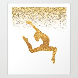 Gold Gymnast Art Print