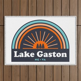 Lake Gaston North Carolina Virginia Rainbow Outdoor Rug