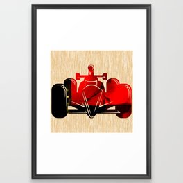 Formula Race Car Framed Art Print