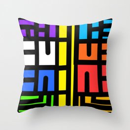 Stained Glass Throw Pillow