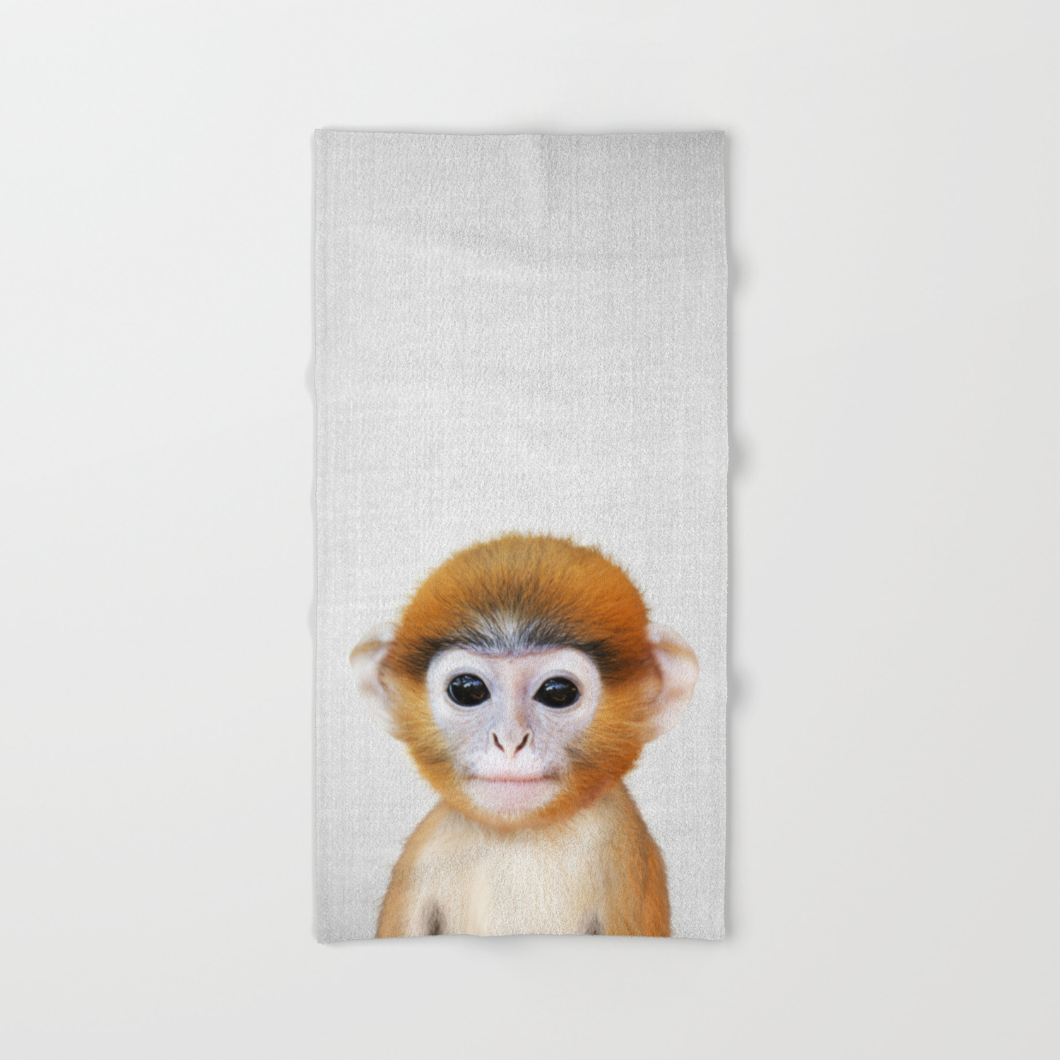 Baby Monkey Colorful Hand Bath Towel By Galdesign Society6