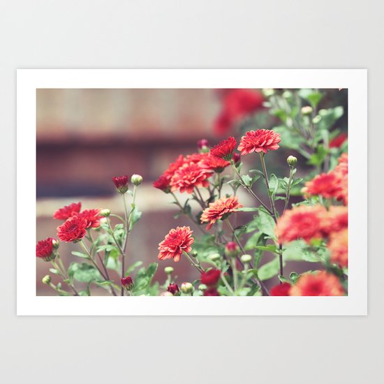 The Red Garden Art Print