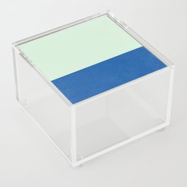 Blue Green Mint Abstract Modern Acrylic Box