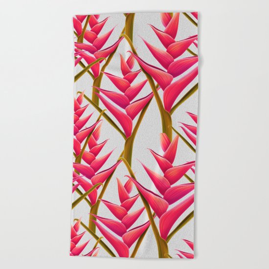 flowers fantasia Beach Towel