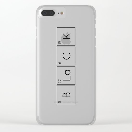 BLaCK Chemical Formula Clear iPhone Case