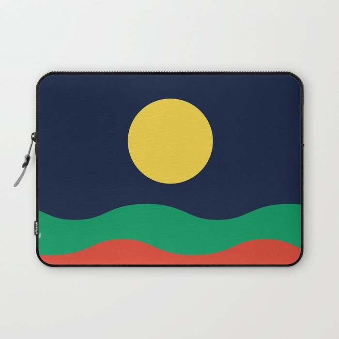 Bright & Bold Modern Abstract Landscape Laptop Sleeve