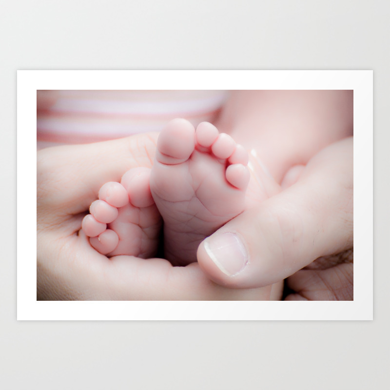 Newborn Feet Art Print By Icemandesign Society6