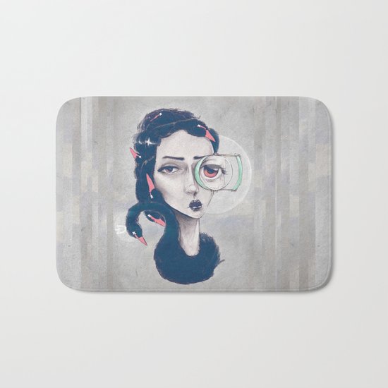 Rare Royal through the looking glass Bath Mat