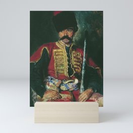 Cossack soldier Oil Painting - Konstantin Yegorovich Makovsky Mini Art Print
