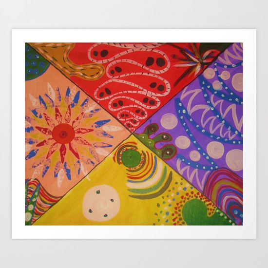 My Triangular Abstract Art Print