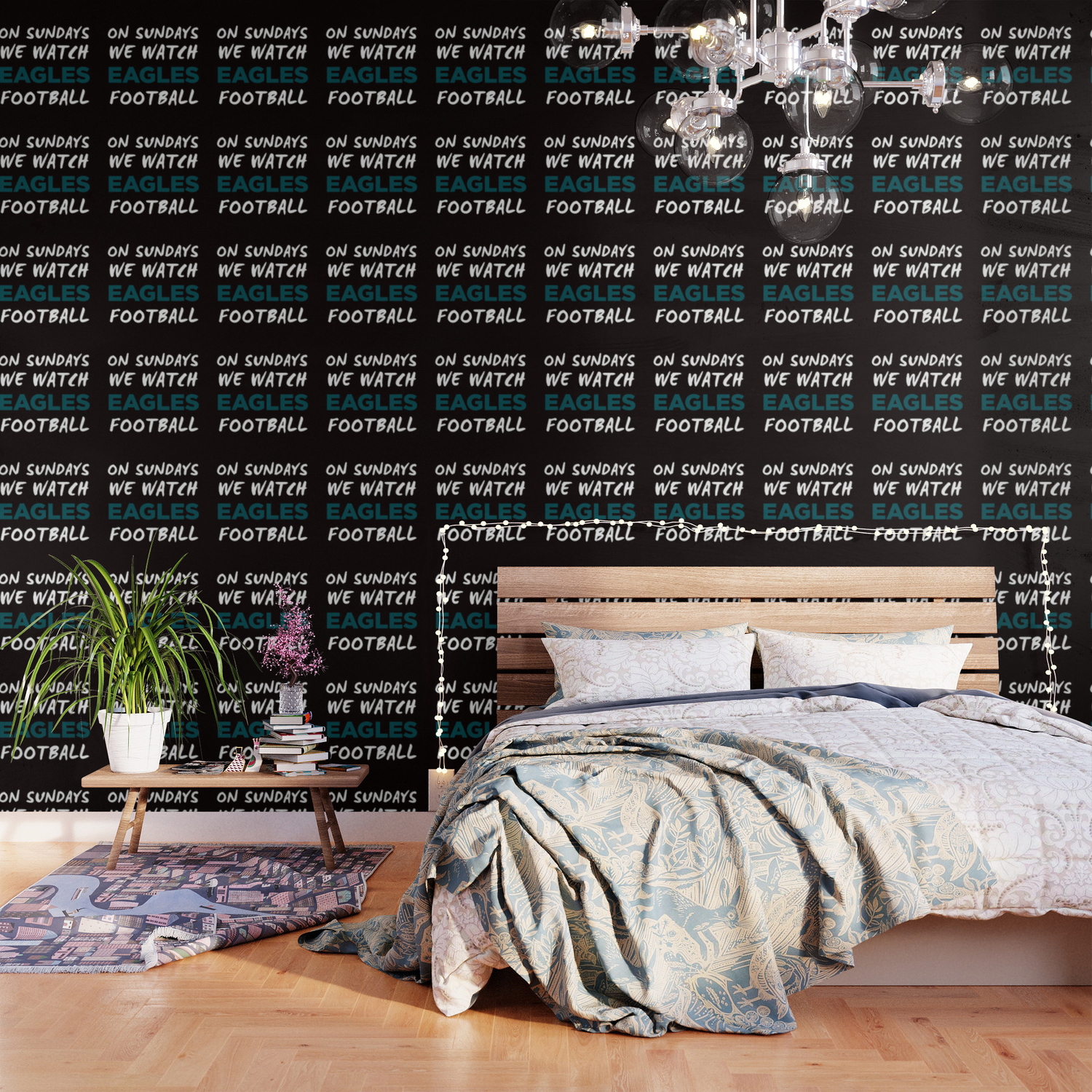 On Sunday We Watch Football Wallpaper By Socoart Society6