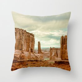 Utah - Red Sandstone Spires Throw Pillow