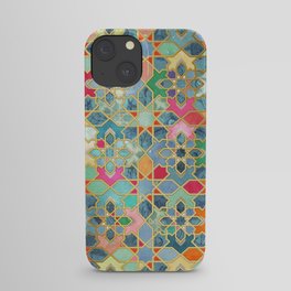 Moroccan colorful geometric tiles iPhone Case Casetify