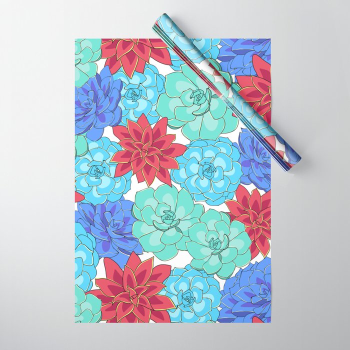 Succulents pattern Wrapping Paper