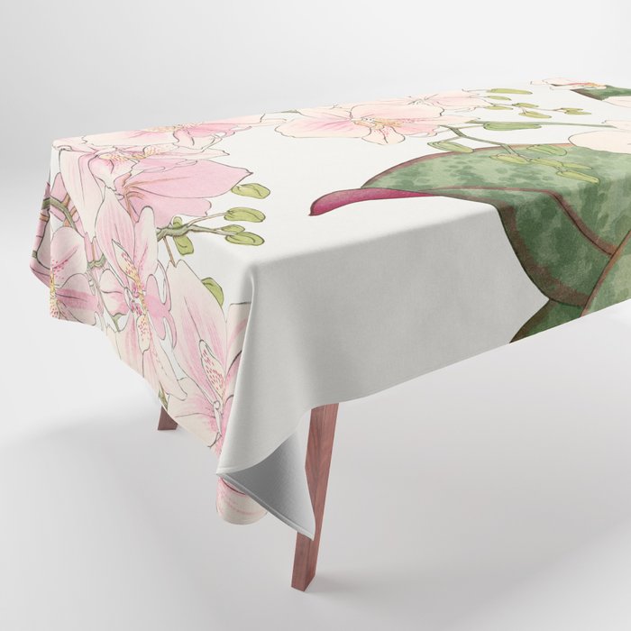 Vintage orchid flower Tablecloth