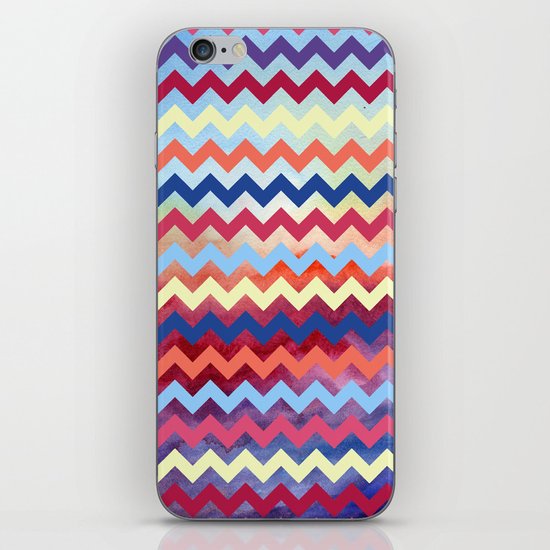 Watercolor Chevron II iPhone Skin