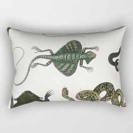 Collection of Various Reptiles  Rectangular Pillow