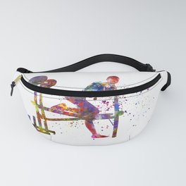 fitness in watercolor Fanny Pack