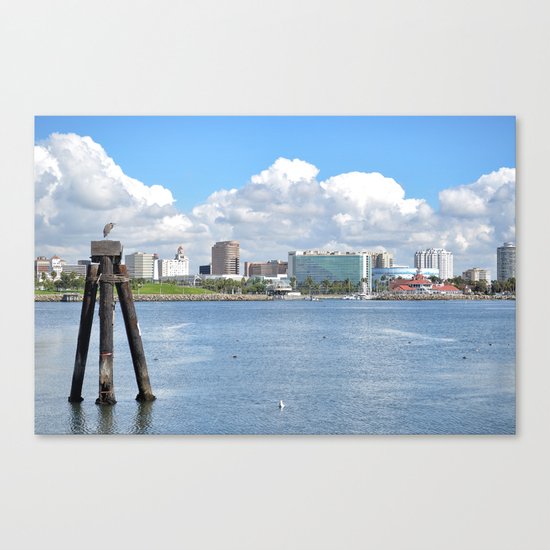 Long Beach Harbor Canvas Print