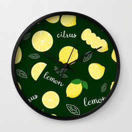 Fresh lemon Wall Clock