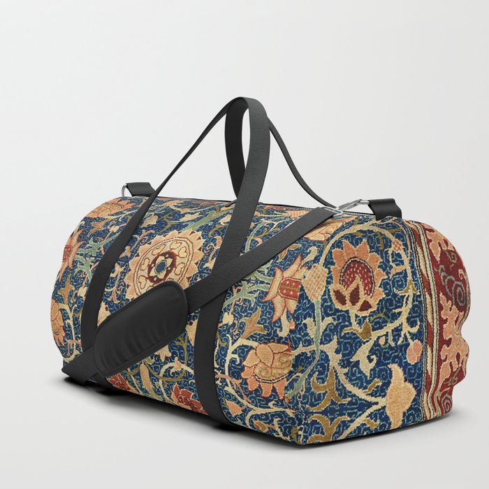 William Morris Floral Carpet Print Duffle Bag