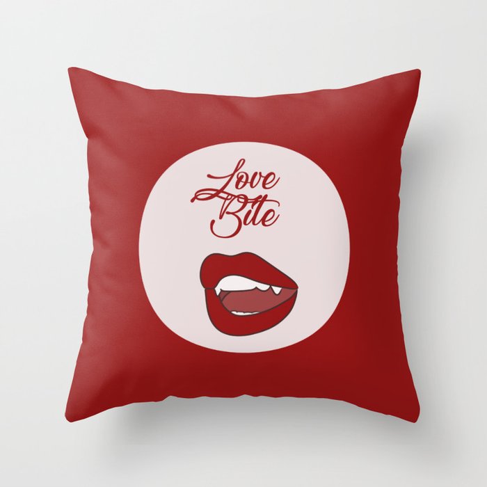 Love Bite Throw Pillow